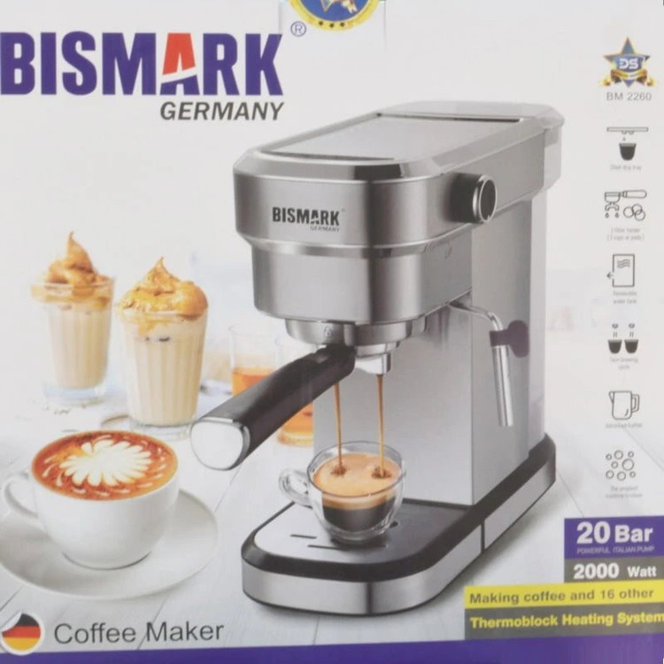 اسپرسو ساز 1000 میلیلیتر بیسمارک مدل BM2260